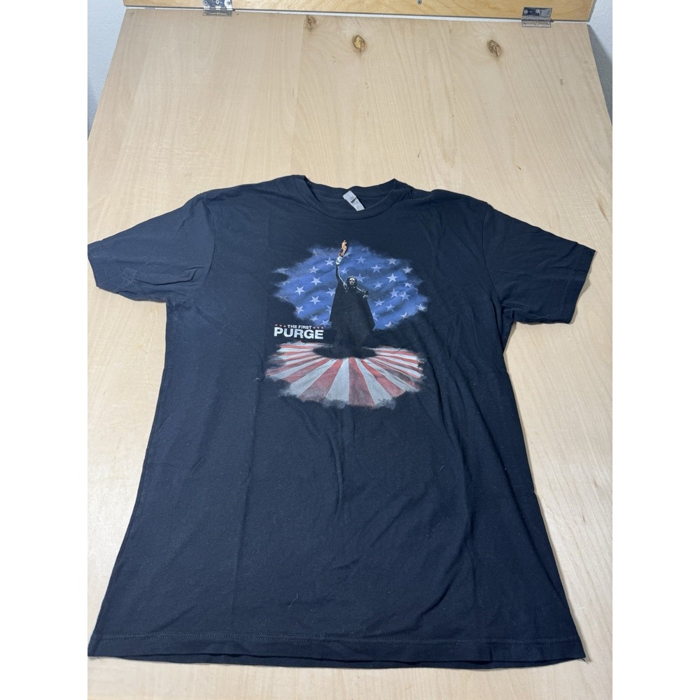 The First Purge Movie Promo‎ T Shirt SZ L Horror  2018 Skeletor
